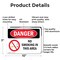 Signmission No Smoking In This Area Danger Sign, Aluminum, 10in W x 7in L, 2PK OS-2PACK-DS-A-710-L-1471 - alternate 2